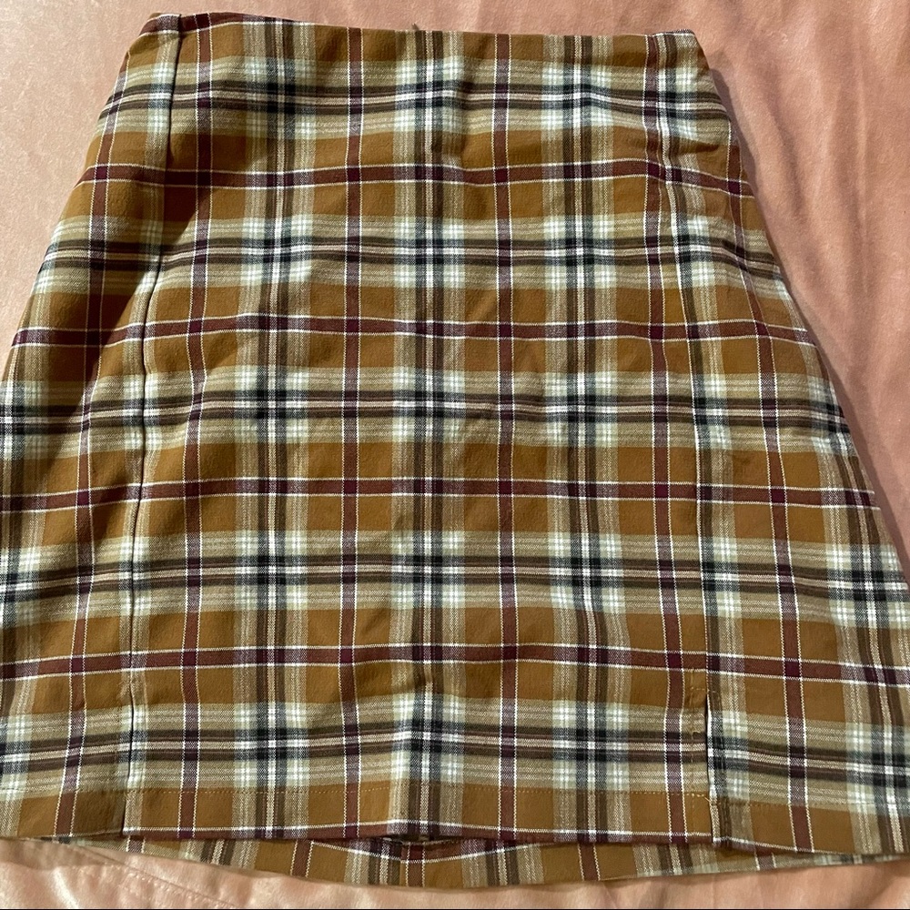 John Galt Brandy Melville plaid mini skirt